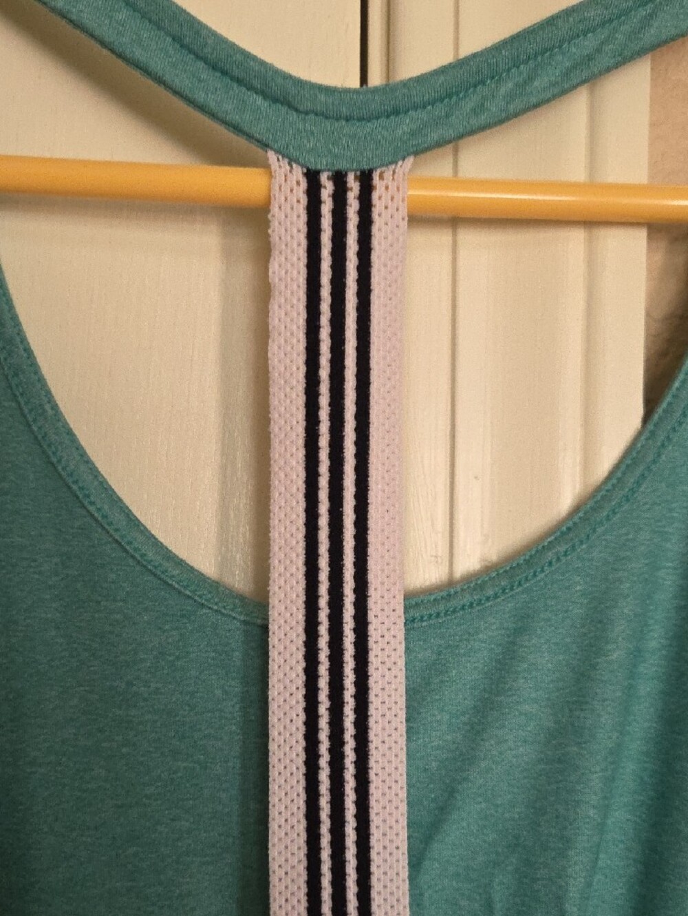 adidas Teal Scoop-Neck Workout Tank with Logo - Picture 5 of 7